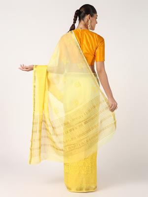 tonal embroidered saree with blouse - 16637618 - Standard Image - 2