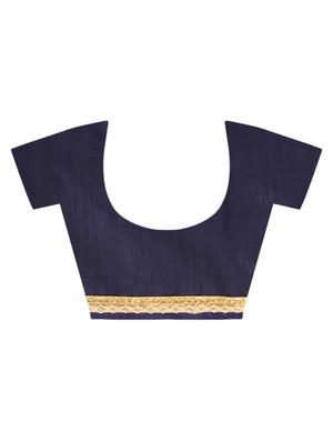 zari embroidered saree with blouse - 16637630 - Standard Image - 4