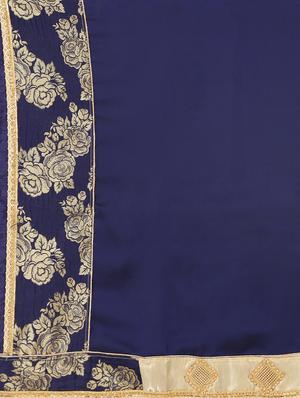 zari embroidered saree with blouse - 16637630 - Standard Image - 5