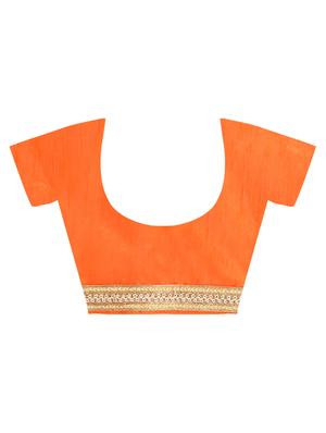 embroidered floral saree with blouse - 16637634 - Standard Image - 3