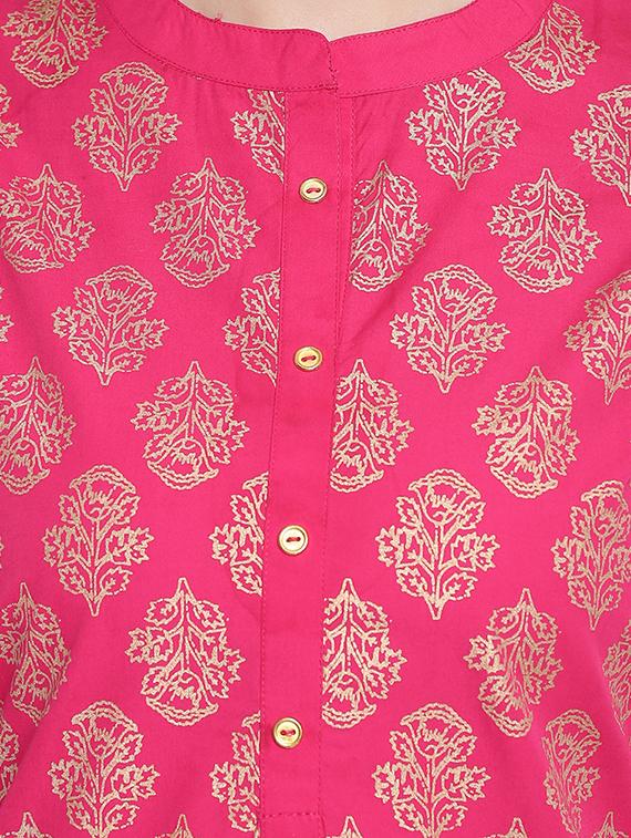 block print straight kurta - 16637680 - Zoom Image - 5