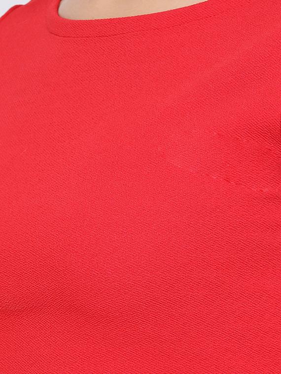 round neck solid crop top - 16637897 - Zoom Image - 5