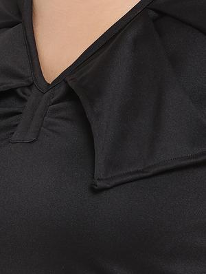 v-neck solid crop top - 16637900 - Standard Image - 5