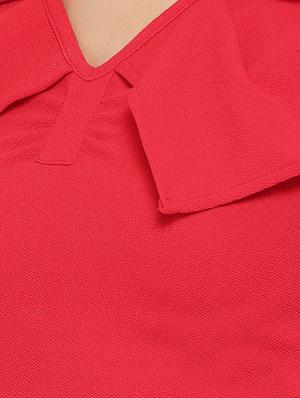v-neck solid crop top - 16637901 - Standard Image - 5
