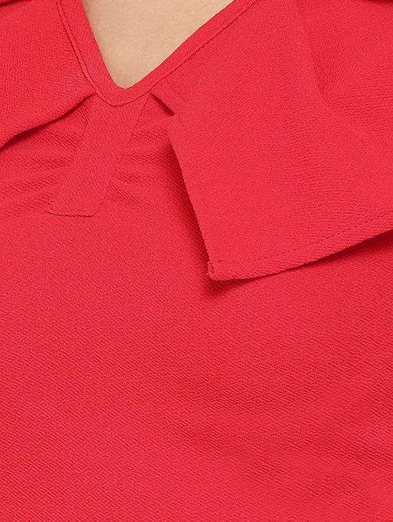 v-neck solid crop top - 16637901 - Zoom Image - 5
