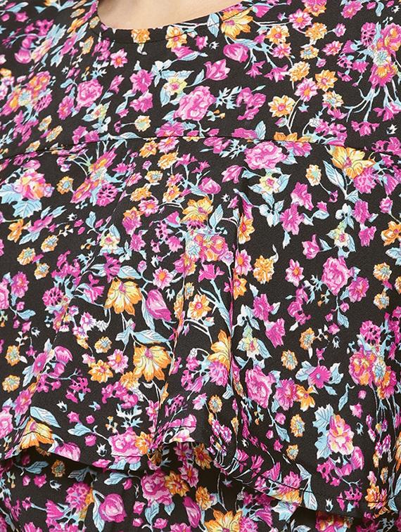 cold shoulder floral romper - 16637958 - Zoom Image - 5