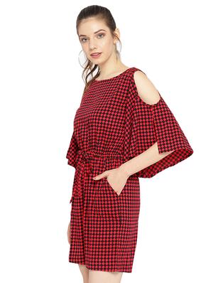 tie front slit sleeved romper - 16637966 - Standard Image - 2