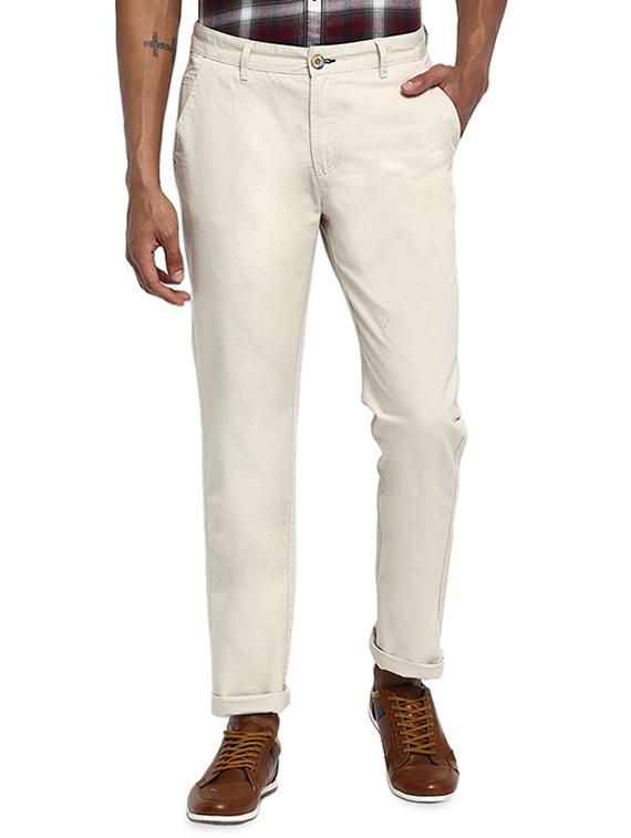 off white solid chinos - 16638288 - Zoom Image - 1