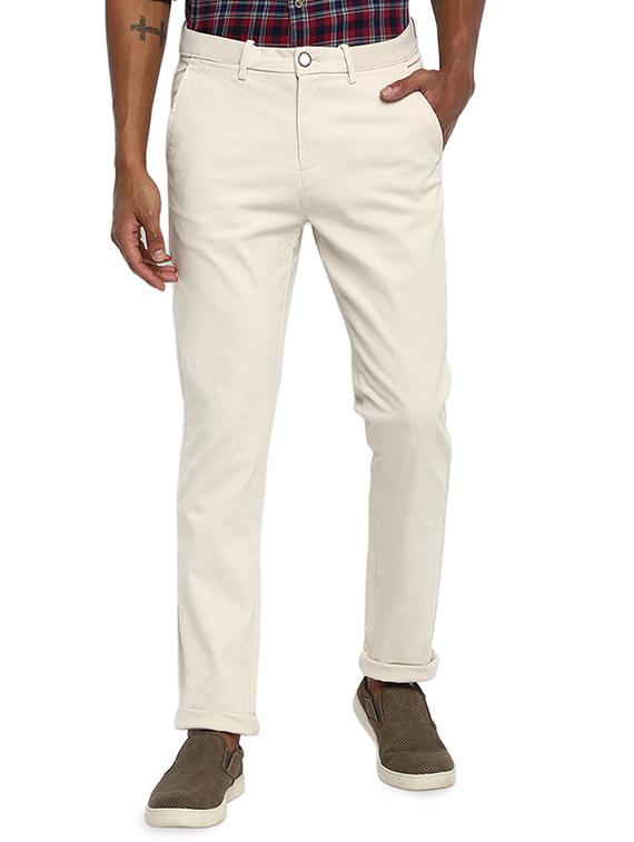 off white solid chinos - 16638293 - Zoom Image - 1