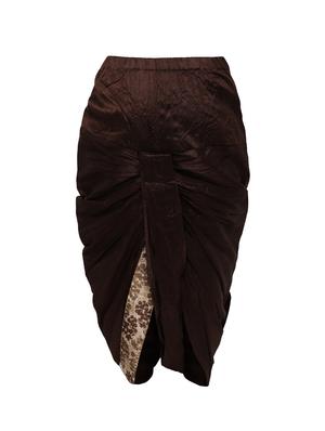 brown jute kurta and dhoti set - 16638541 - Standard Image - 4