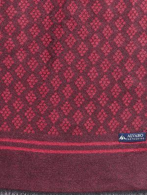 red printed viscose muffler - 16638595 - Standard Image - 3