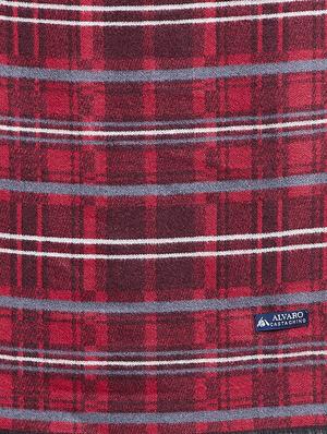 red checkered viscose muffler - 16638599 - Standard Image - 3