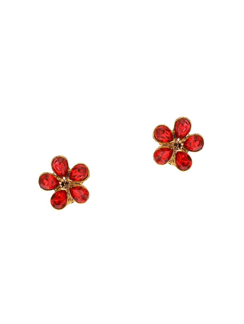 red crystal studs earring - 16638679 - Zoom Image - 1