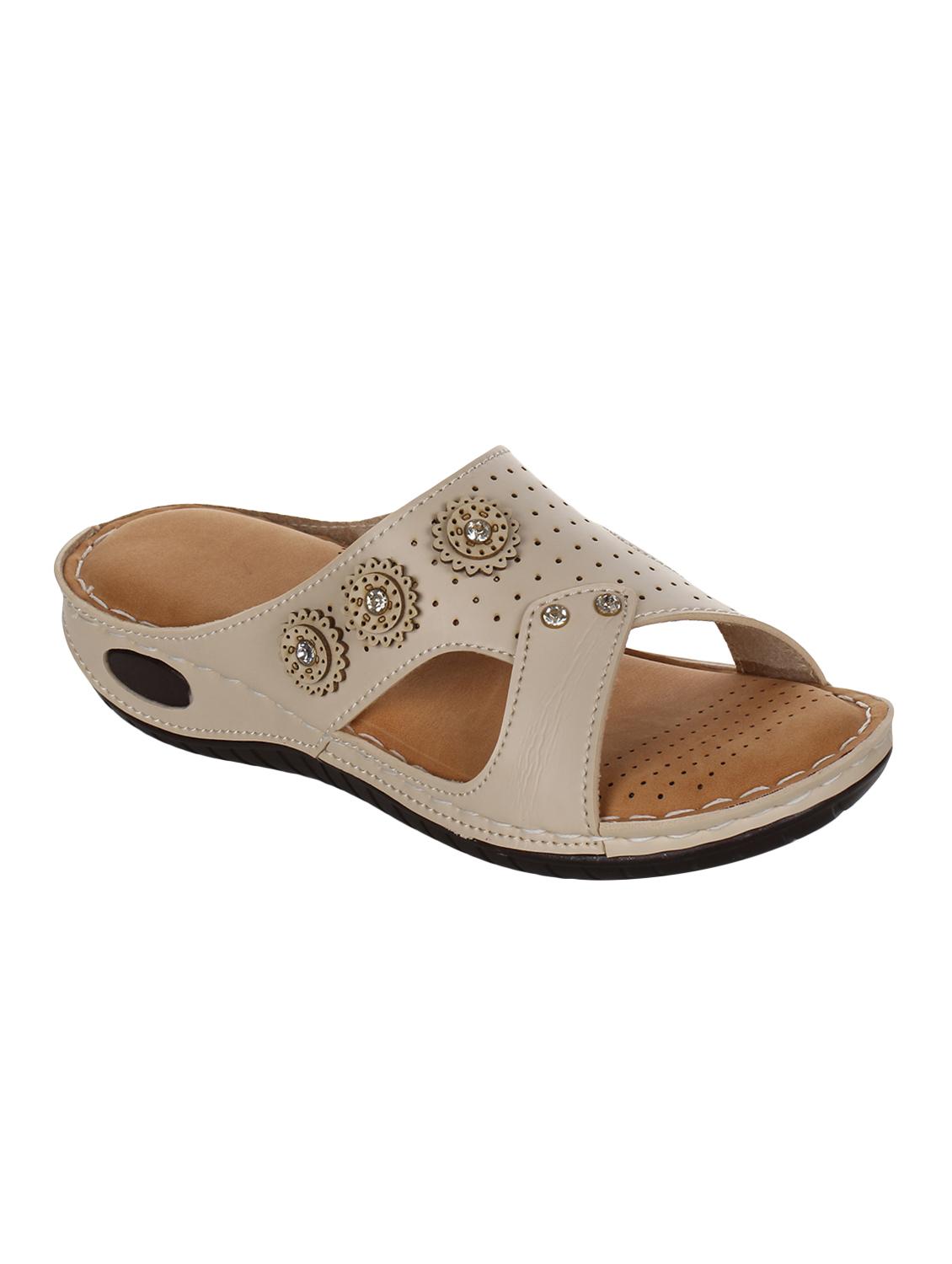 beige slippers flip flops - 16640354 - Zoom Image - 1