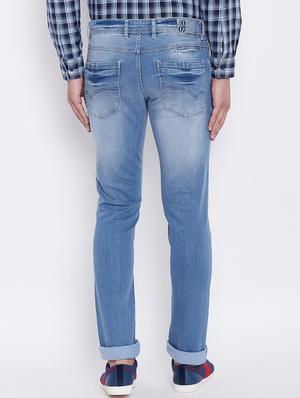 blue light washed jeans - 16640368 - Standard Image - 4
