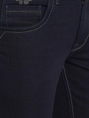 navy blue plain denim jeans - 16640379 - Standard Image - 5