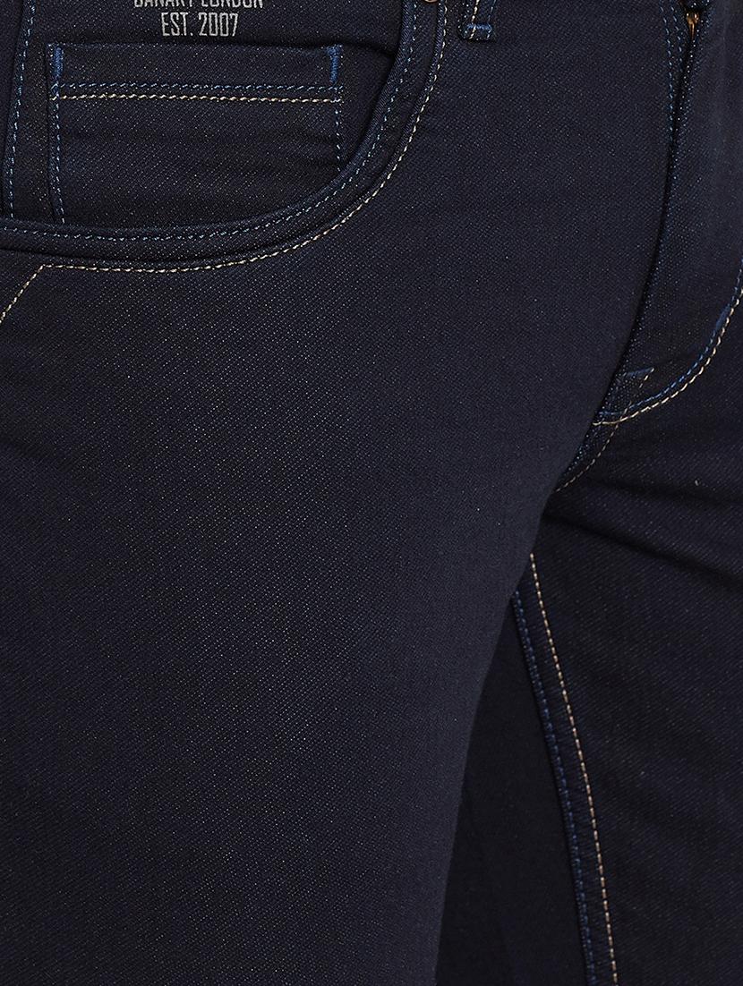 navy blue plain denim jeans - 16640379 - Zoom Image - 5