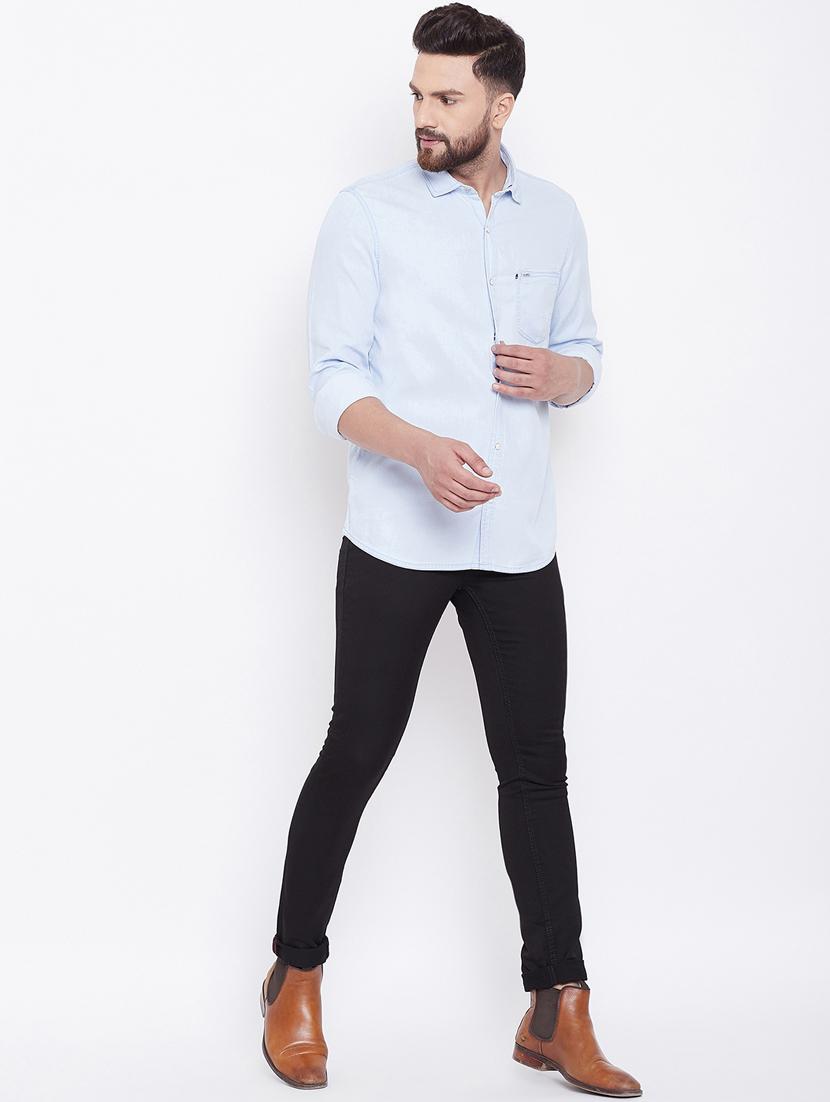 black plain denim jeans - 16640381 - Zoom Image - 1