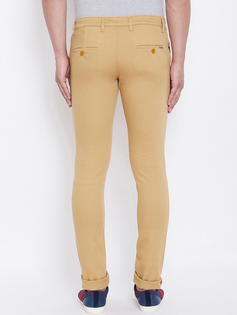 beige solid chinos - 16640392 - Zoom Image - 4
