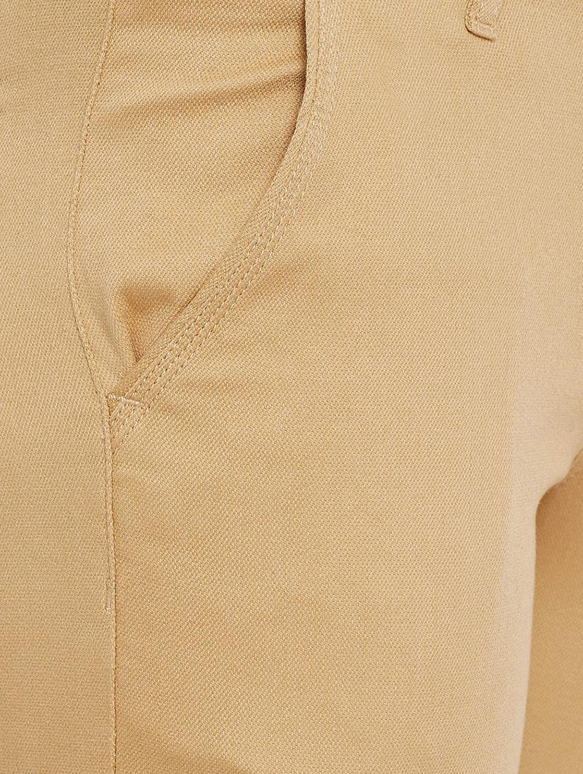 beige solid chinos - 16640392 - Zoom Image - 5