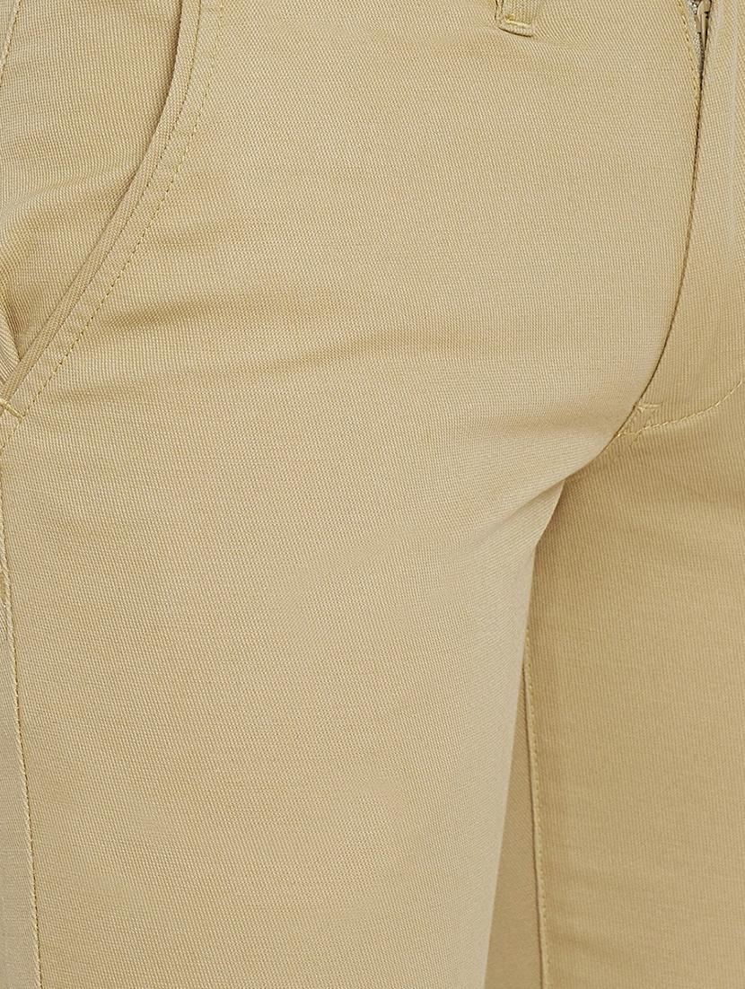 beige solid chinos - 16640395 - Zoom Image - 5