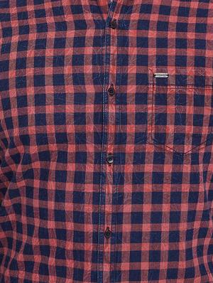 blue checkered casual shirt - 16640423 - Standard Image - 5