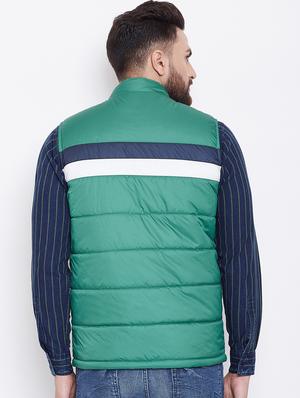 green striped quilted jacket - 16640463 - Standard Image - 4