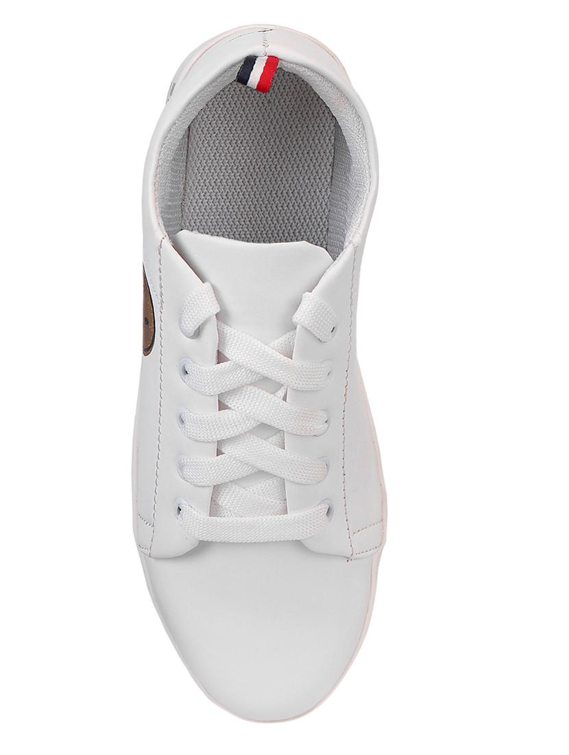 white lace-up sneakers - 16640521 - Zoom Image - 4