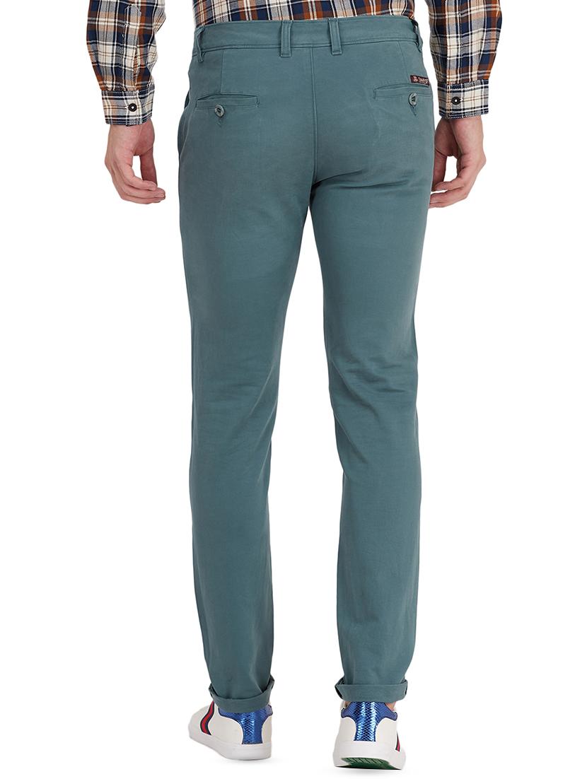 green solid chinos - 16640546 - Zoom Image - 3