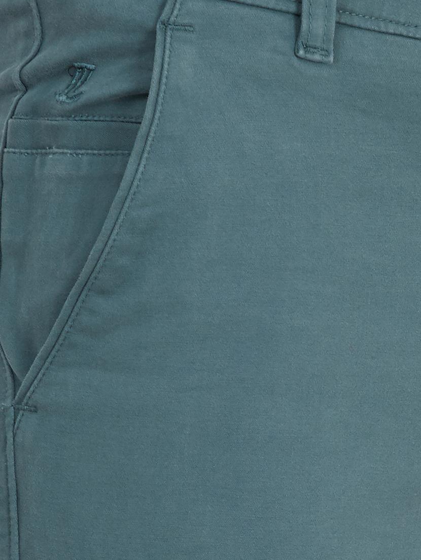 green solid chinos - 16640546 - Zoom Image - 5