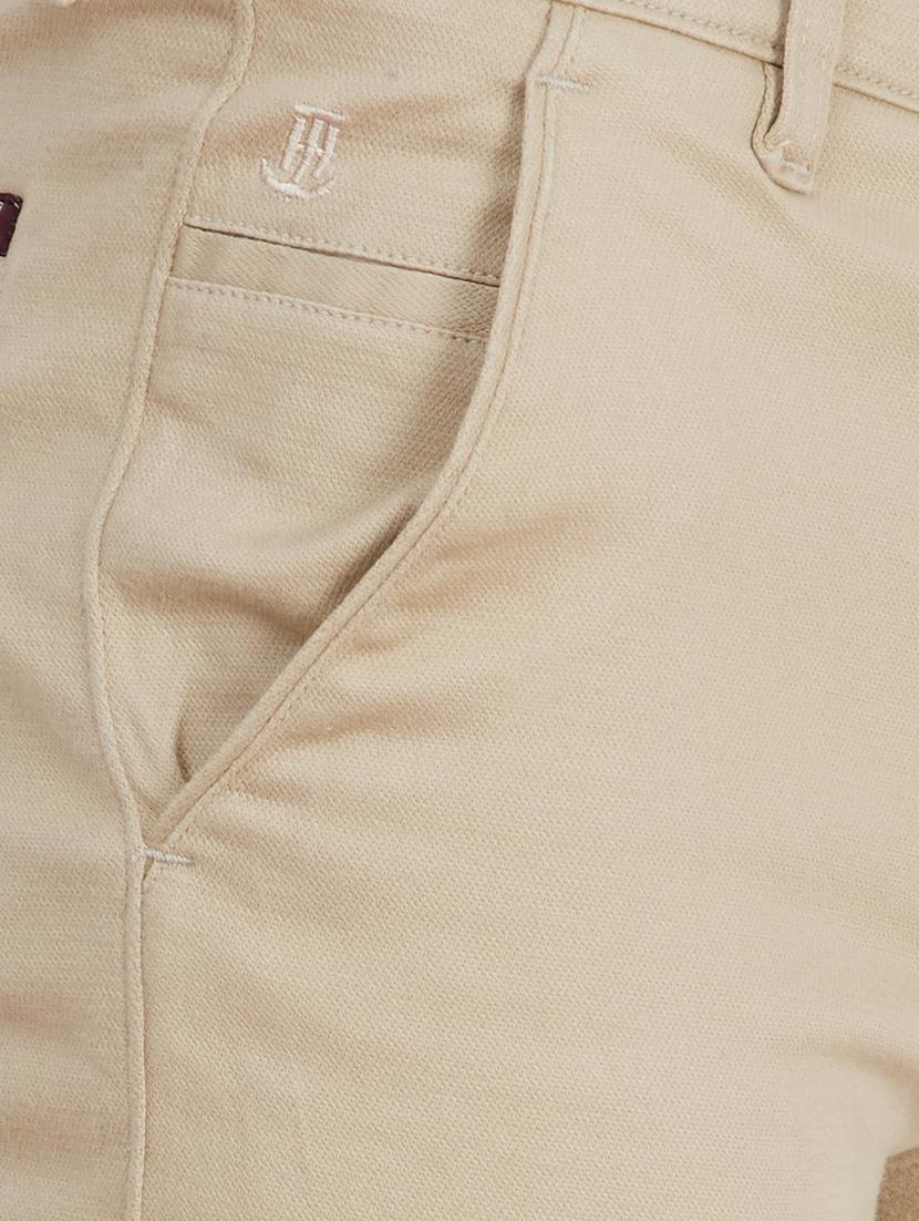 beige solid chinos - 16640550 - Zoom Image - 5