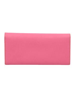 pink leatherette (pu) regular clutch - 16640919 - Standard Image - 2