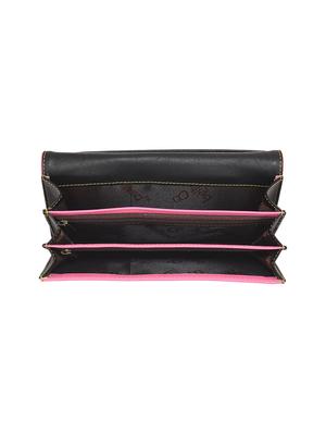 pink leatherette (pu) regular clutch - 16640919 - Standard Image - 4