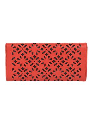 red leatherette (pu) regular clutch - 16640921 - Standard Image - 2