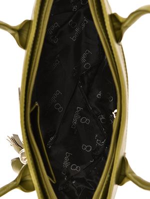 green leatherette (pu) regular handbag - 16640929 - Standard Image - 3