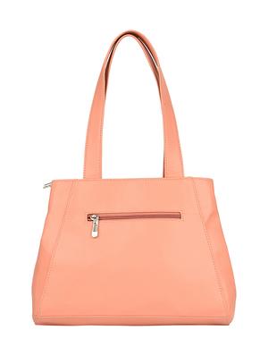 pink leatherette (pu) regular handbag - 16640940 - Standard Image - 2