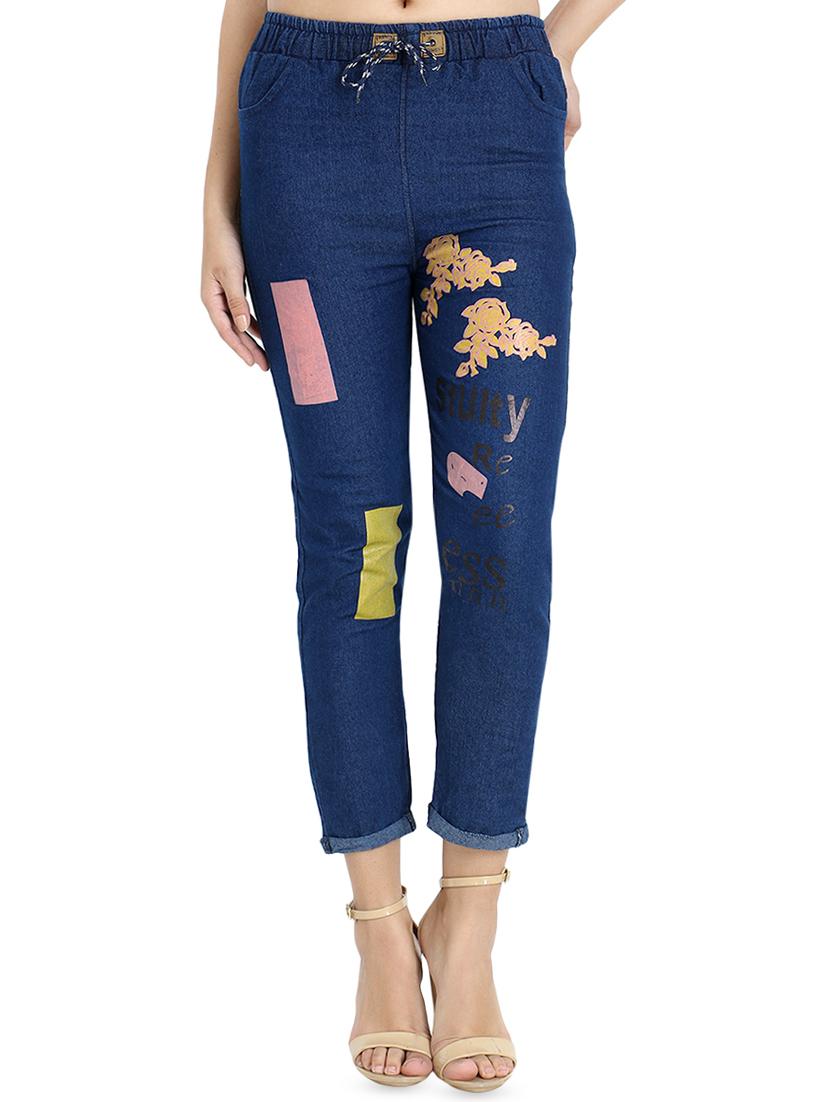 drawstring waist printed jogger - 16641376 - Zoom Image - 1