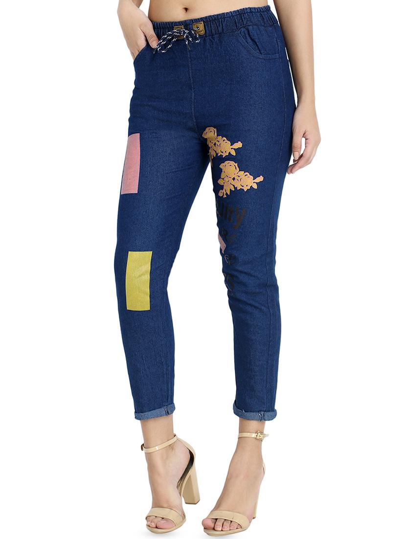 drawstring waist printed jogger - 16641376 - Zoom Image - 2