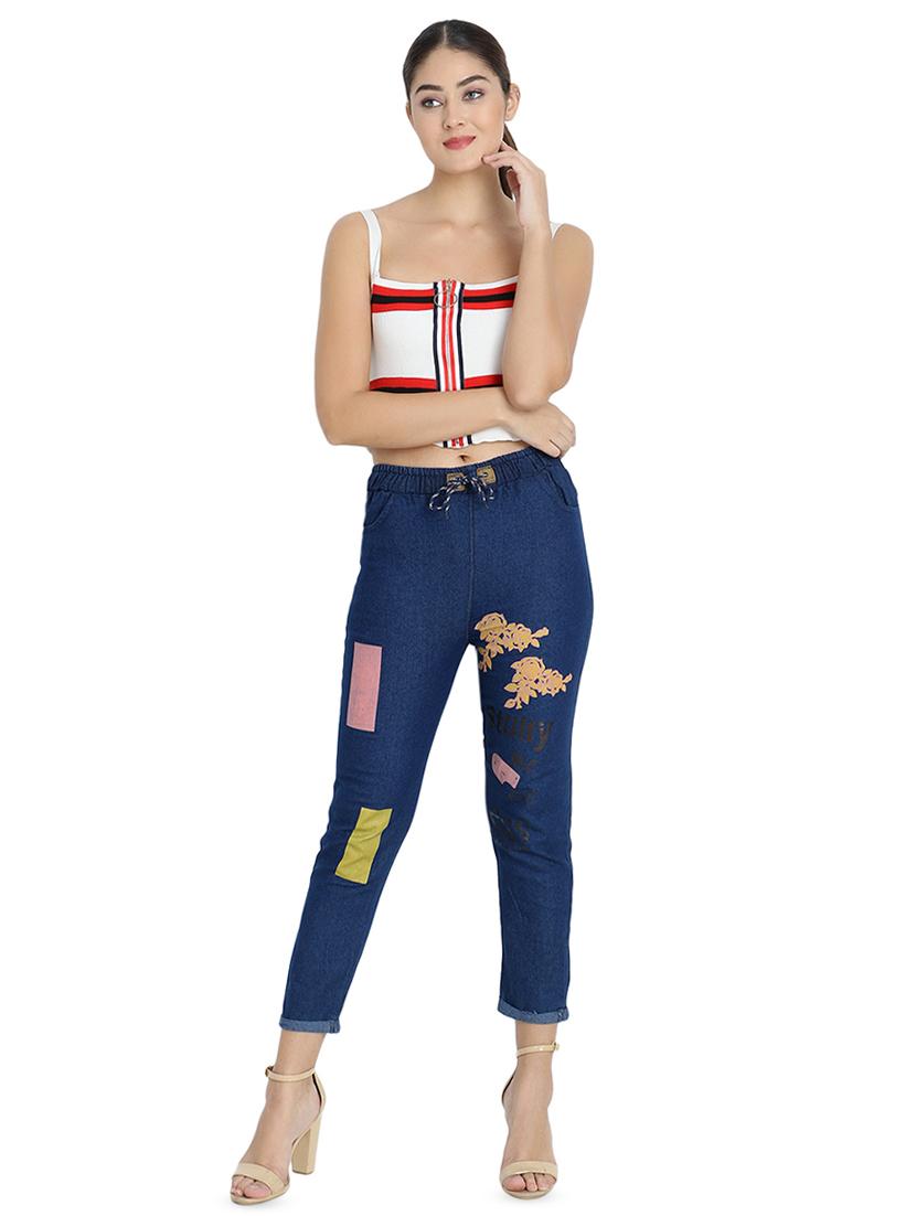 drawstring waist printed jogger - 16641376 - Zoom Image - 4