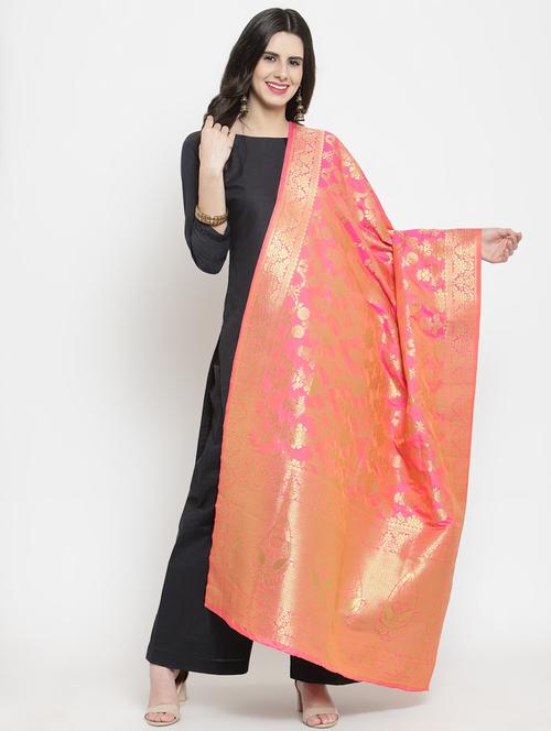 ethnic motif banarasi dupatta - 16641392 - Standard Image - 1