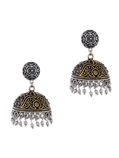 oxidised jhumka earring  - 16641437 -  Standard Image - 0