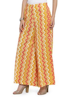 high rise chevron palazzo - 16641483 - Standard Image - 2