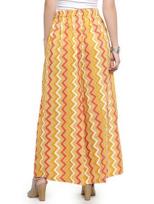 high rise chevron palazzo - 16641483 - Standard Image - 3