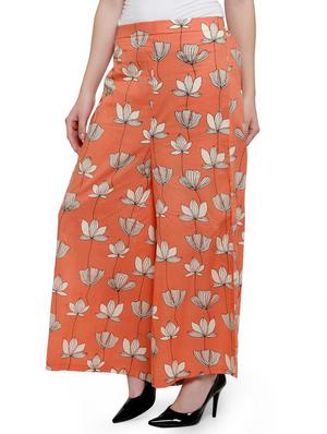 high rise floral palazzo - 16641487 - Standard Image - 2