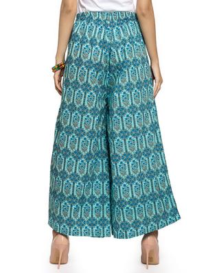 high rise printed palazzo - 16641489 - Standard Image - 3