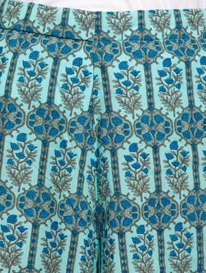 high rise printed palazzo - 16641489 - Standard Image - 5