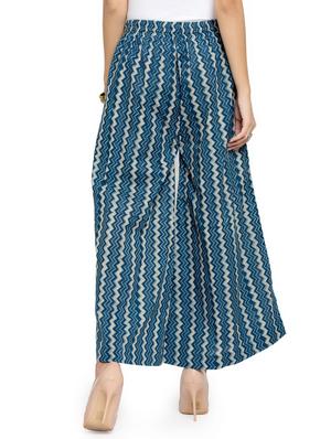 high rise chevron palazzo - 16641495 - Standard Image - 3
