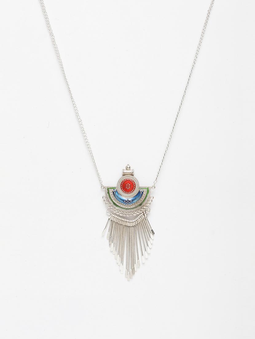 multi colored metal long necklace - 16641652 - Zoom Image - 1