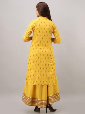 printed kurta skirt set - 16642129 - Standard Image - 3