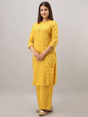 printed kurta palazzo set - 16642132 - Standard Image - 2